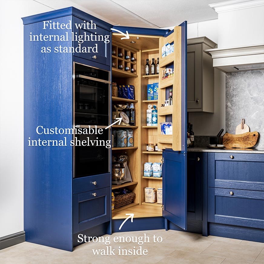 Features of our Corner Pantry unit