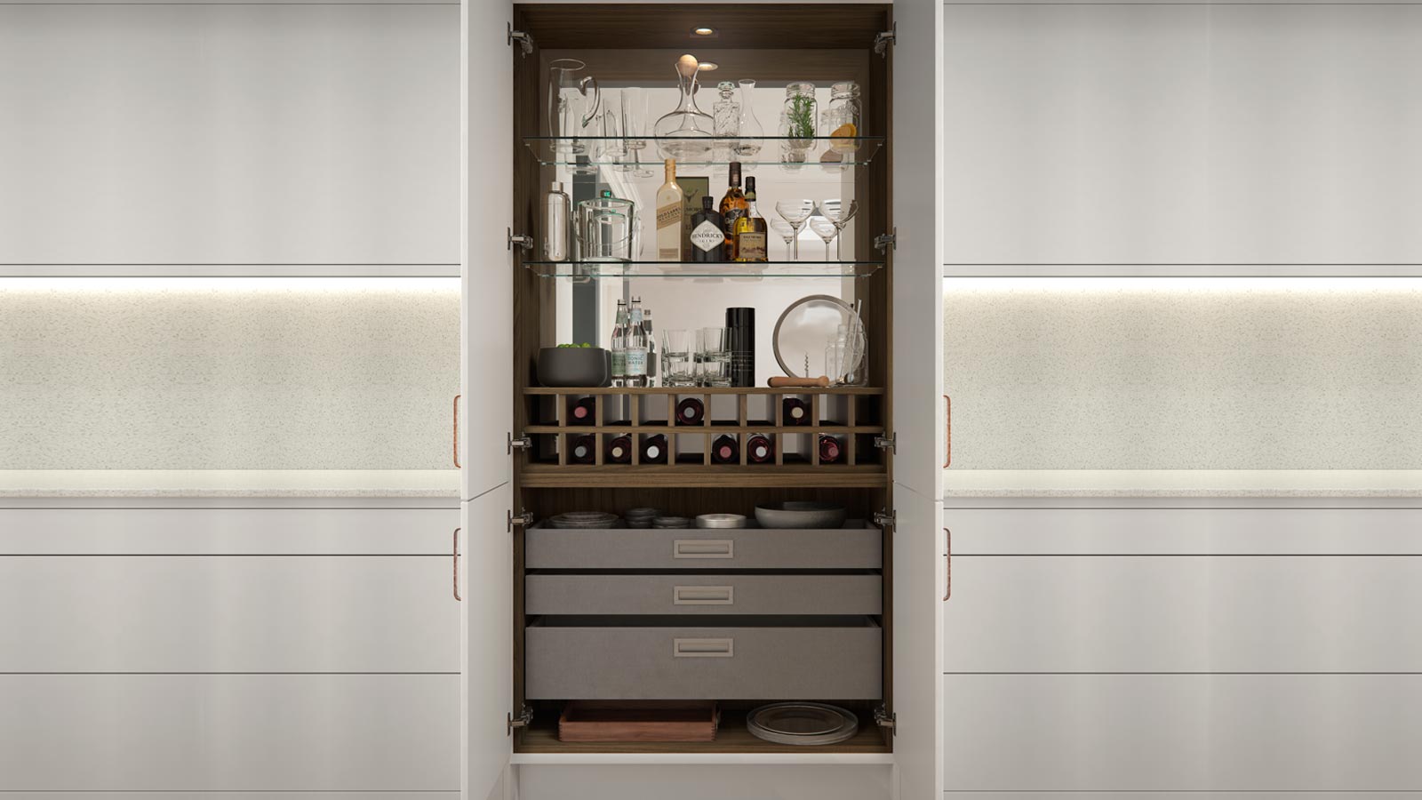 Modern drinks cabinet