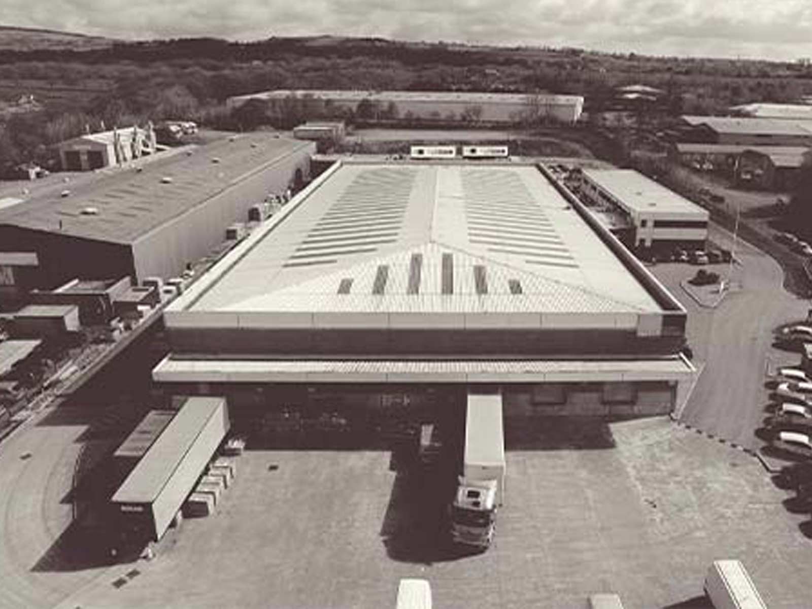 Sigma 3 Kitchens’ Llantrisant factory from above