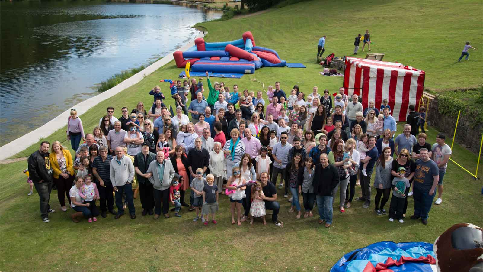 The Sigma 3 Kitchens team and relatives posed at our family fun day