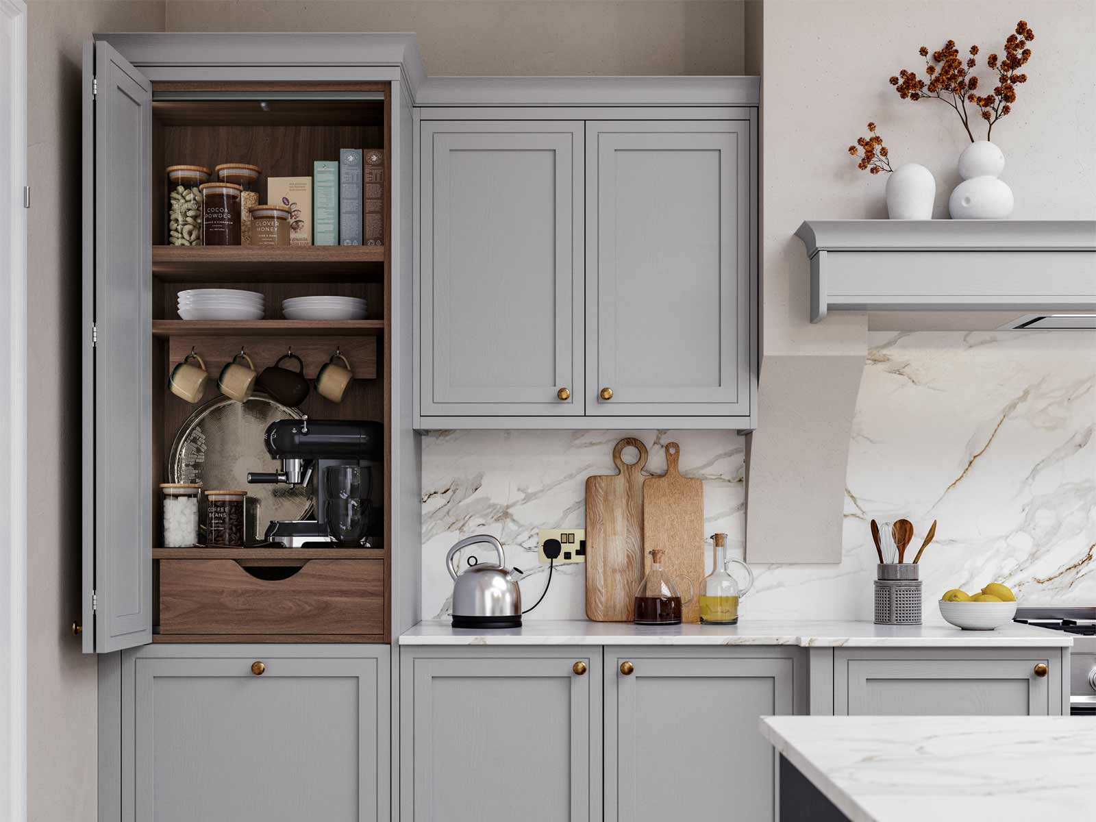 A Victorian kitchen with in-frame kitchen doors