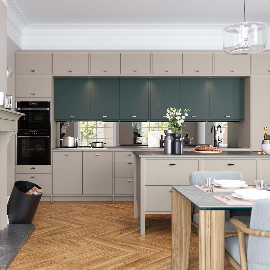 Green modern kitchen by Sigma 3 Kitchens